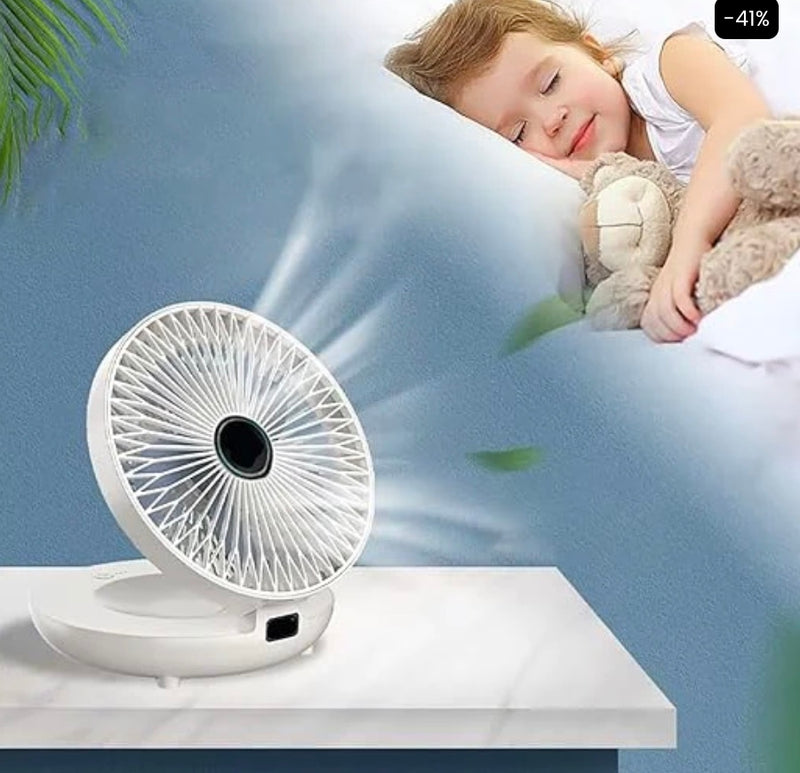 Mini Ventilador Portátil 3 em 1